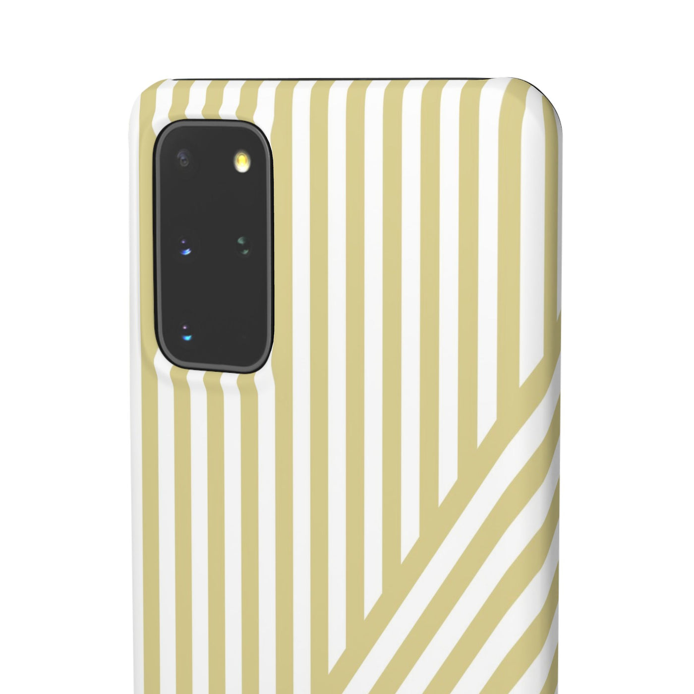 Aesthetic Yellow Beige Stripes Cute Phone Case Sleek Snap - For iPhone 17 Pro Max iPhone 16 Pro iPhone 15 Iphone 14 Plus 13 Pro 12 11 10 Gift