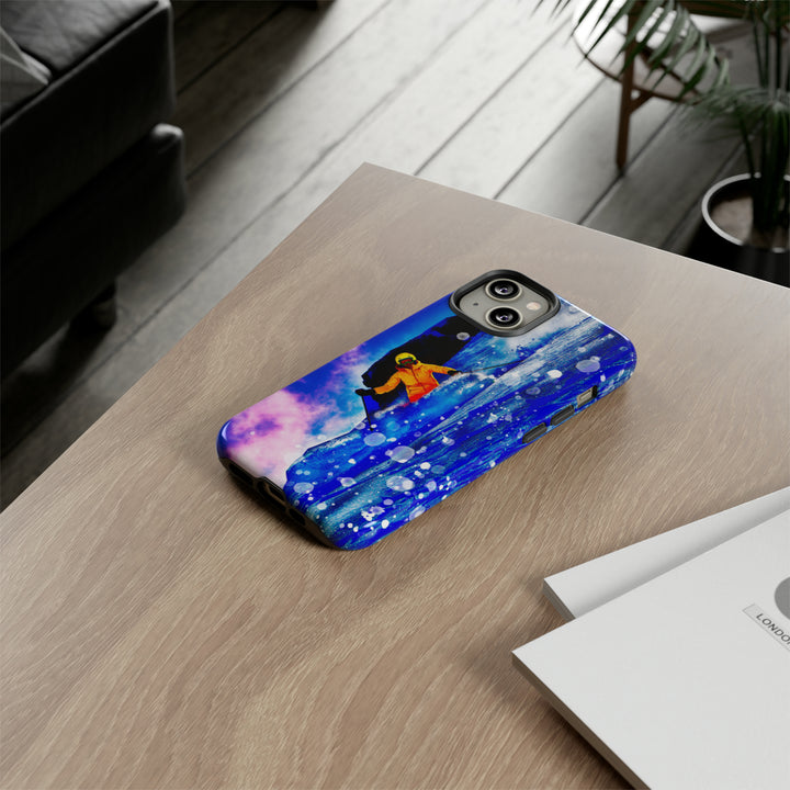 Cute IPhone Case | iPhone 15 Case | iPhone 15 Pro Max Case, Iphone 14 Case, Iphone 14 Pro Max Case IPhone Case for Art Lovers, Skier Mountain - Studio40ParkLane