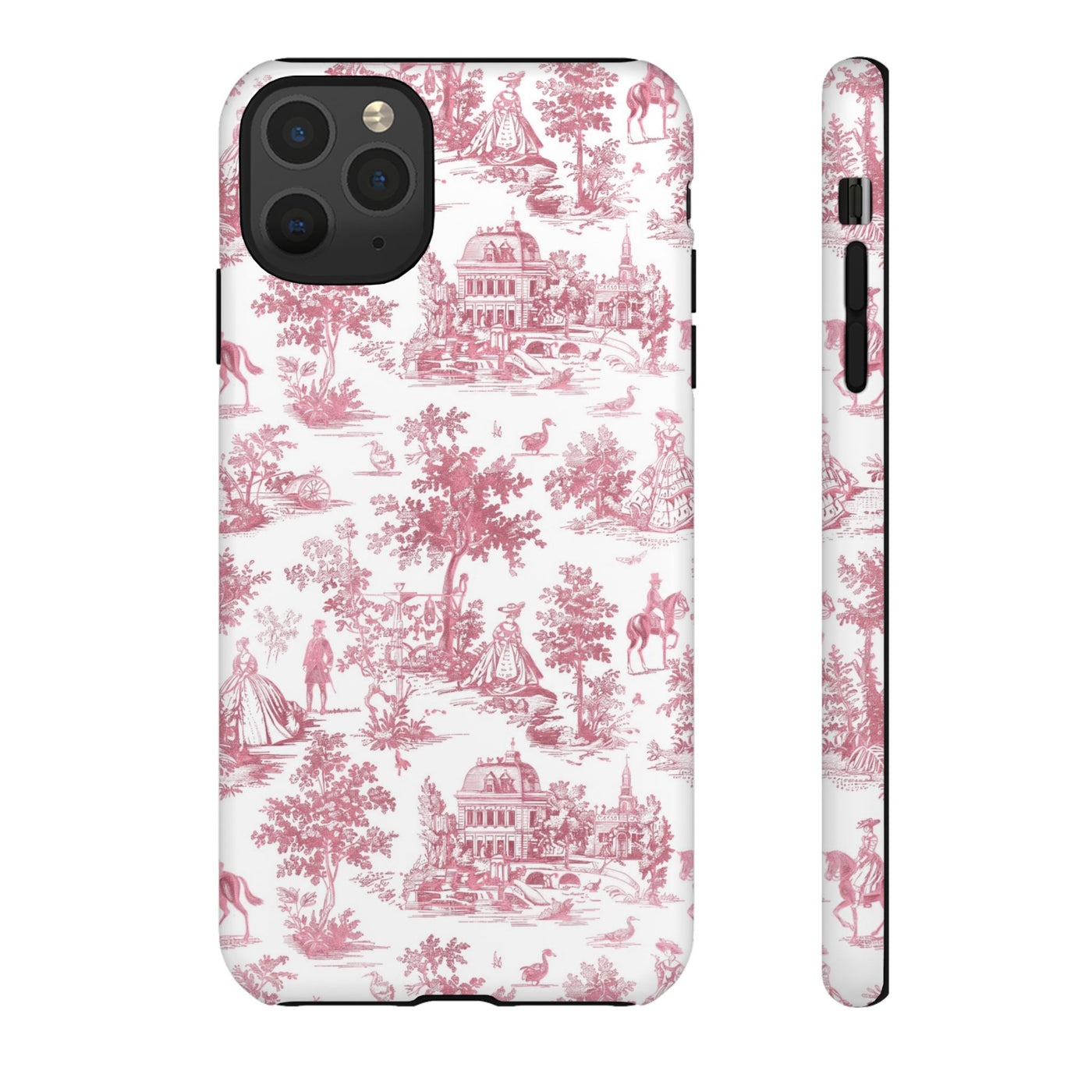 Premium Tough French Toile Gift for Her Cute Phone Cases for Samsung S25, S24, S23, S22, S21 Iphone, 16, 15, 14, 13, 12 Plus Max Pro Ultra - Studio40ParkLane