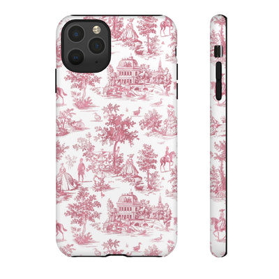 Premium Tough French Toile Gift for Her Cute Phone Cases for Samsung S25, S24, S23, S22, S21 Iphone, 16, 15, 14, 13, 12 Plus Max Pro Ultra - Studio40ParkLane