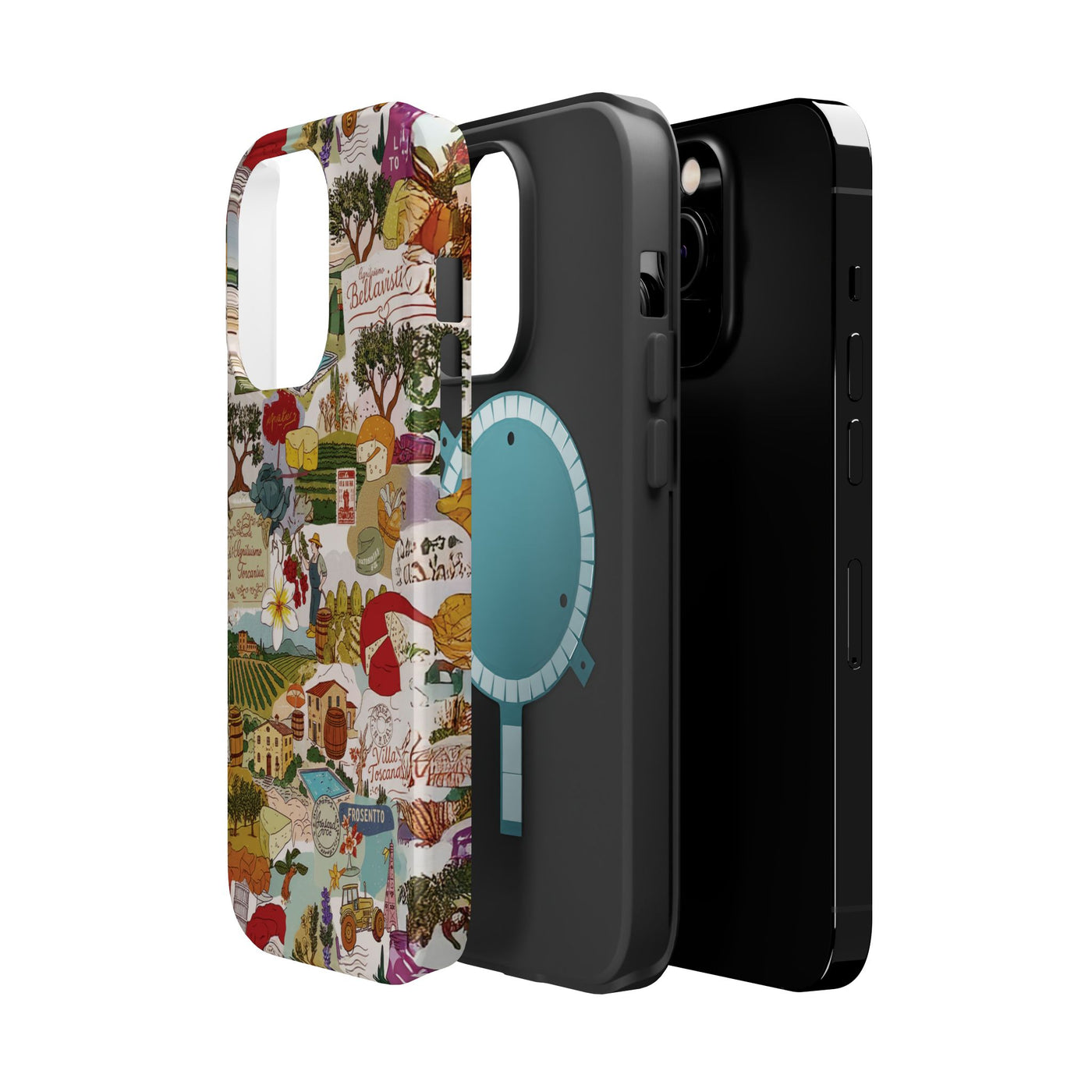 Italy Tuscany Coquette Collage Tough Magsafe Cute Phone Cases for Iphone | iPhone 17 Pro Max Case, Iphone 16, Iphone 15 14 13 12 11 10 9 - Studio40ParkLane