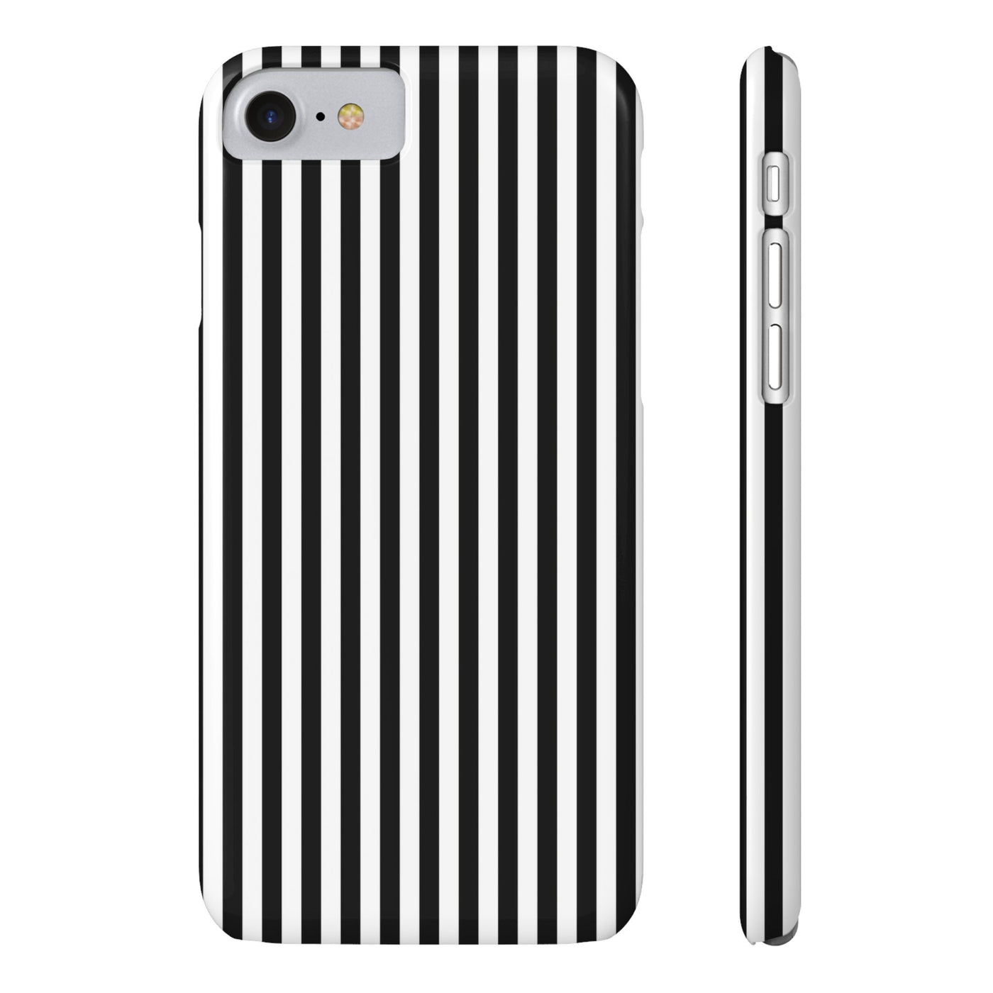 Slim Black White Striped Cute Phone Case for Iphone 16 - | iPhone 15 Pro Max Case | iPhone 14 Case Iphone 13 12 11 10 9 8 7 Gift for Her - Studio40ParkLane