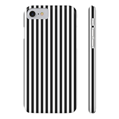 Slim Black White Striped Cute Phone Case for Iphone 16 - | iPhone 15 Pro Max Case | iPhone 14 Case Iphone 13 12 11 10 9 8 7 Gift for Her - Studio40ParkLane
