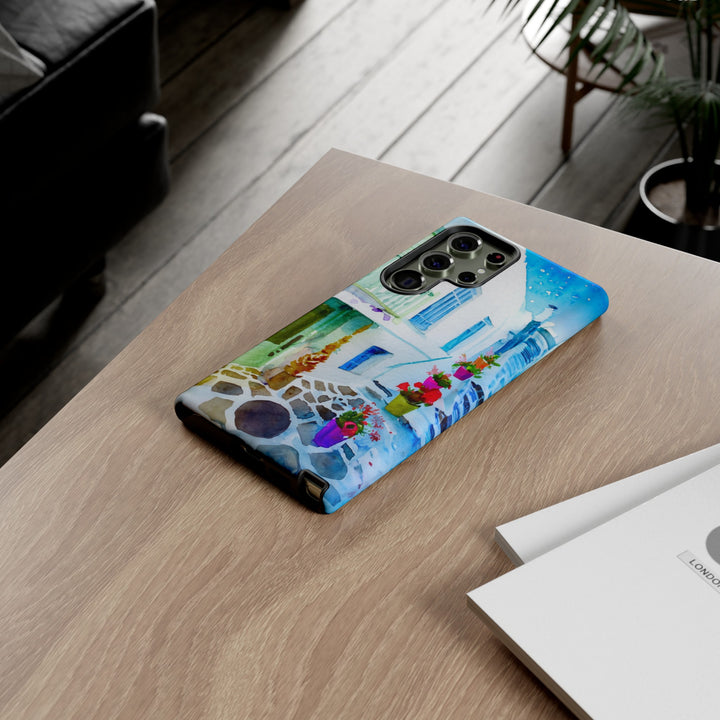 Impact Resistant, Greece House, Cute Phone Cases for Samsung S24, S23, S22, S21, IPhone 15 pro Iphone 14 pro Iphone 13 IPhone 12 Iphone 11 - Studio40ParkLane