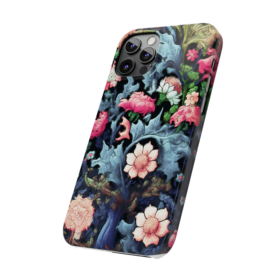 Slim Cute Phone Cases for Iphone - | iPhone 15 Case | iPhone 15 Pro Max Case, Iphone 14 Case, Iphone 14 Pro Max, Iphone 13, Flowers Scene - Studio40ParkLane