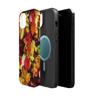 Aesthetic Tough Magsafe Fall Leaves Foliage Phone Case - For iPhone 17 Pro Max iPhone 16 Pro iPhone 15 Iphone 14 Plus 13 Pro 12 11 10 - Studio40ParkLane
