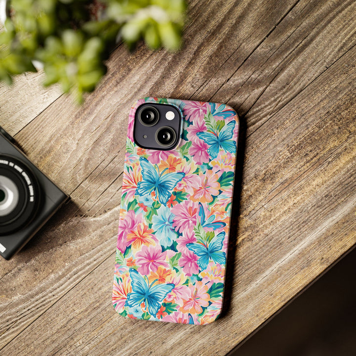 Slim Butterflies Flowers Gift for Her Cute Phone Cases for Iphone 16 Pro Max | iPhone 15 Case | iPhone 15 Pro Max Case, Iphone 14, 13, 12, 11, 10, 8, 7 - Studio40ParkLane