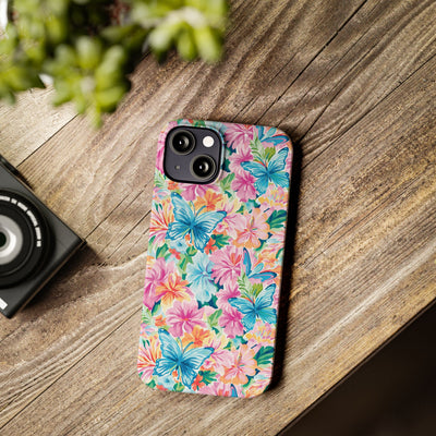 Slim Butterflies Flowers Gift for Her Cute Phone Cases for Iphone 16 Pro Max | iPhone 15 Case | iPhone 15 Pro Max Case, Iphone 14, 13, 12, 11, 10, 8, 7