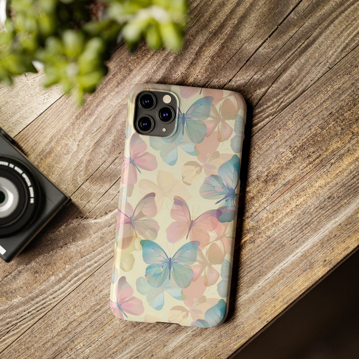 Slim Cute Phone Cases for Iphone - | iPhone 15 Case | iPhone 15 Pro Max Case, Iphone 14 Case, Iphone 14 Pro Max, Iphone 13, Summer Pastel Butterflies - Studio40ParkLane