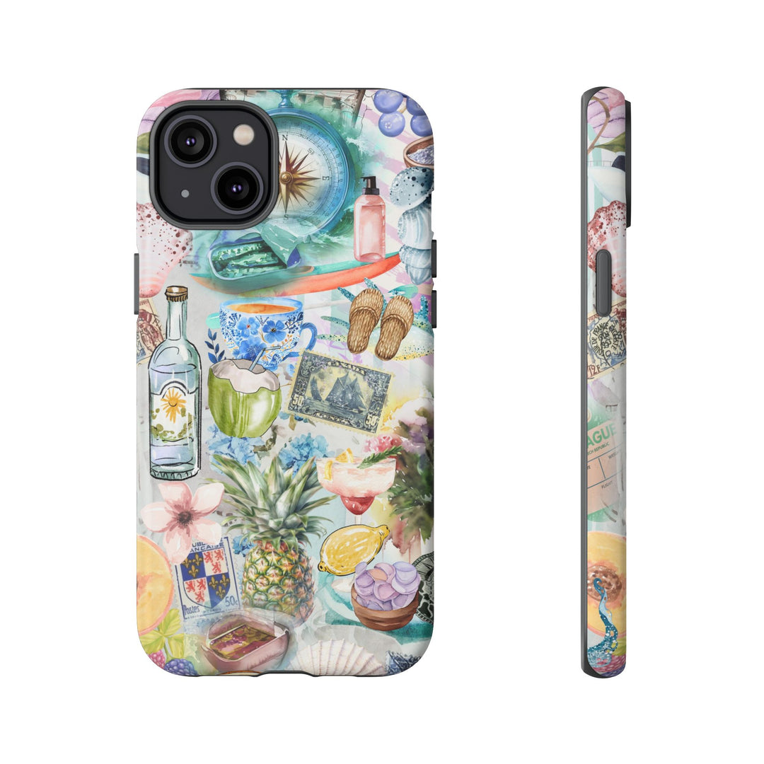 Impact Resistant, Travel Coquette Collage, Cute Phone Cases for Samsung S24, S23, S22, S21, IPhone 15 pro Iphone 14 pro Iphone 13 IPhone 12 Iphone 11 - Studio40ParkLane
