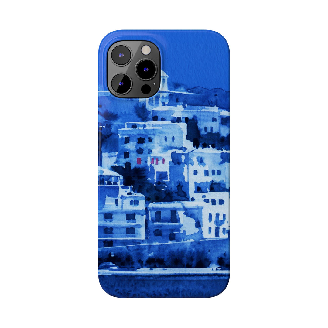 Slim Cute Phone Cases for Iphone | iPhone 15 Case | iPhone 15 Pro Max Case, Iphone 14, Iphone 14 Pro Max, Iphone 13, Greek Island Blue - Studio40ParkLane