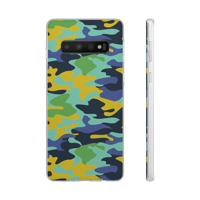 Cute Flexi Samsung Phone Cases, Late Spring Camouflage Galaxy S23 Phone Case, Samsung S22 Case, Samsung S21 Case, S20 Plus