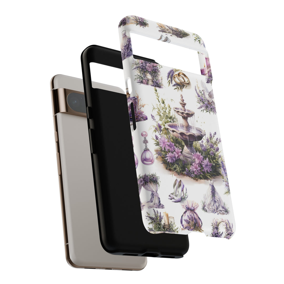 Impact Resistant, Lavender Wedding, Cute Phone Cases for Samsung S24, S23, S22, S21, IPhone 15 pro Iphone 14 pro Iphone 13 IPhone 12 Iphone 11 - Studio40ParkLane