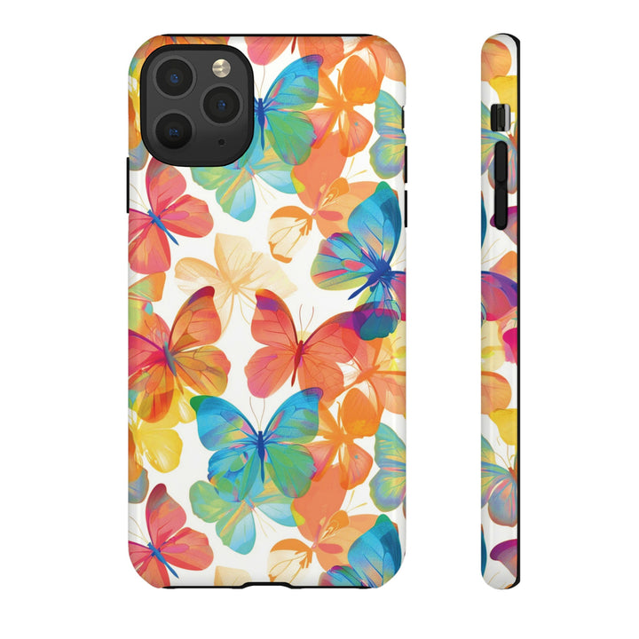 Cute Samsung Case | Cool Iphone Case | Summer Bright Butterflies, Samsung S24, S23, S22, S21, IPhone 15 Case | Iphone 14 Case, Iphone 13 Case - Studio40ParkLane