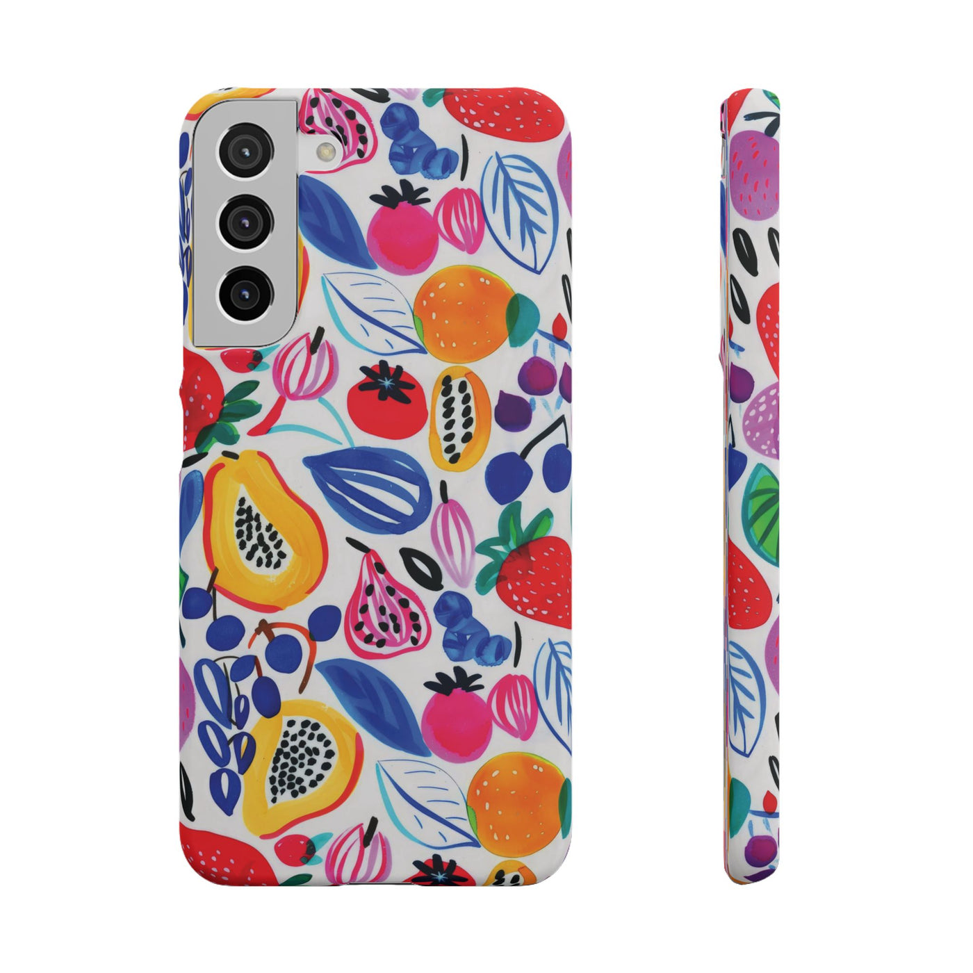 Snap Summer Fruit Gift for Her Cute Phone Cases for Samsung Galaxy S24, S23, S22, S21, S20, Plus, Ultra, Iphone 16, 15, 14, Pro and Max