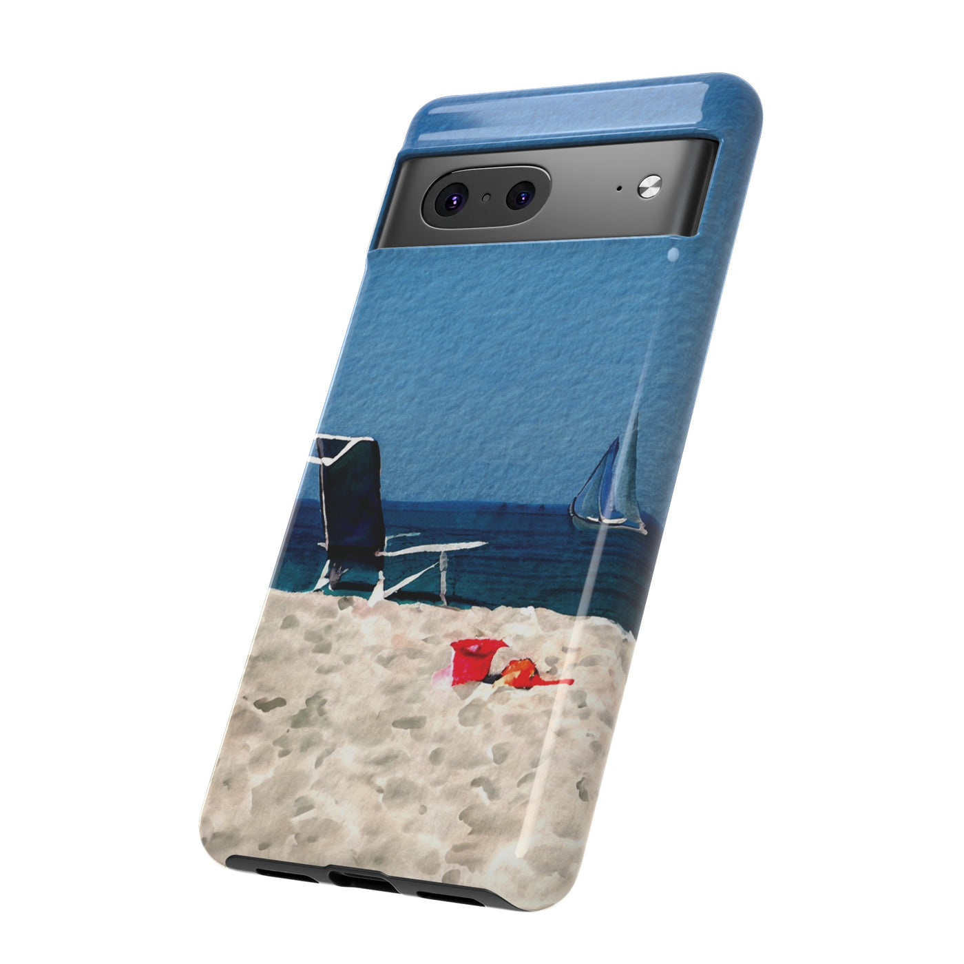 Cute Samsung Case | Cool Iphone Case | Summer Blue Beach Chair, Samsung S24, S23, S22, S21, IPhone 15 Case | Iphone 14 Case, Iphone 13 Case