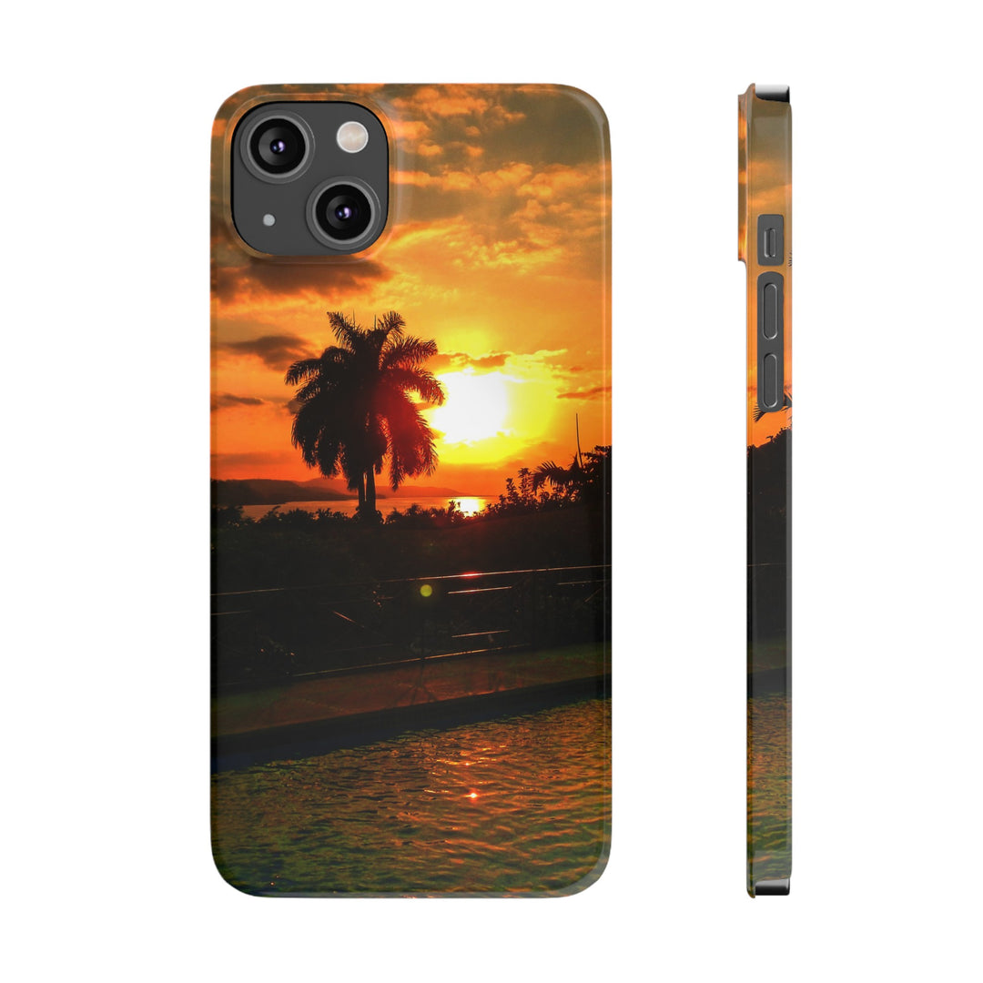 Slim Cute Phone Cases for Iphone - | iPhone 15 Case | iPhone 15 Pro Max Case, Iphone 14 Case, Iphone 14 Pro Max, Iphone 13, Summer Jamaica Sunset - Studio40ParkLane
