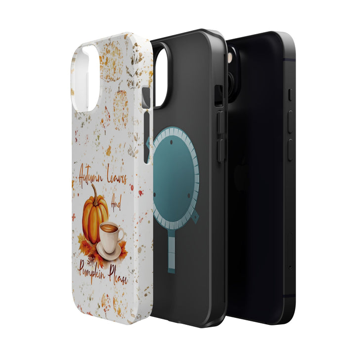 Fall Leaves Pumpkins Tough Magsafe Cute Phone Cases for Iphone | iPhone 15 Case | iPhone 15 Pro Max Case, Iphone 14, Iphone 14 13 12 11 10 9 8 7 - Studio40ParkLane