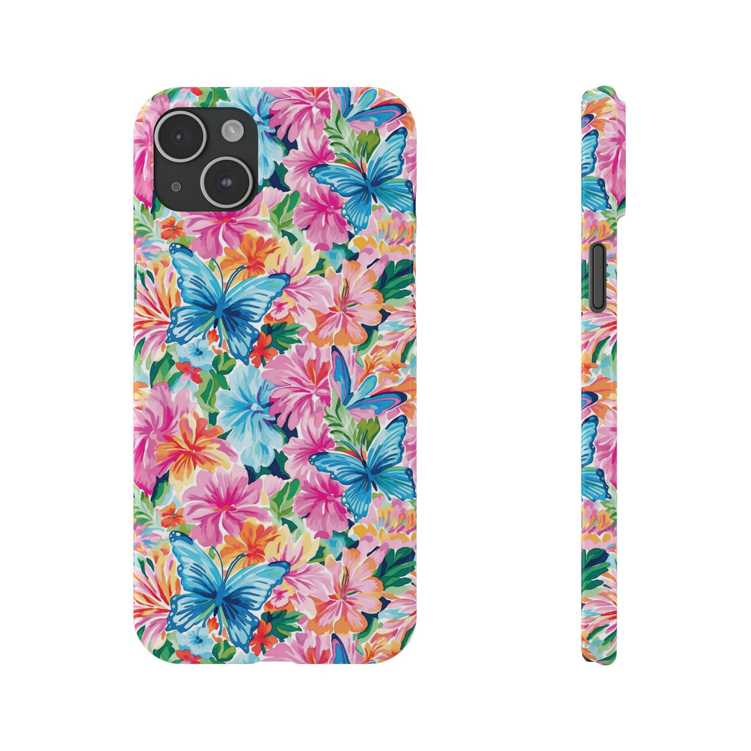 Slim Butterflies Flowers Gift for Her Cute Phone Cases for Iphone 16 Pro Max | iPhone 15 Case | iPhone 15 Pro Max Case, Iphone 14, 13, 12, 11, 10, 8, 7 - Studio40ParkLane