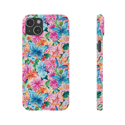 Slim Butterflies Flowers Gift for Her Cute Phone Cases for Iphone 16 Pro Max | iPhone 15 Case | iPhone 15 Pro Max Case, Iphone 14, 13, 12, 11, 10, 8, 7
