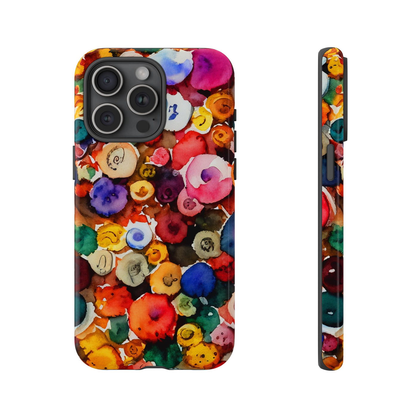 Impact Resistant, Fall Colors Buttons, Cute Phone Cases for Samsung S24, S23, S22, S21, IPhone 15 pro Iphone 14 pro Iphone 13 IPhone 12 Iphone 11