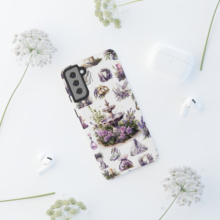 Impact Resistant, Lavender Wedding, Cute Phone Cases for Samsung S24, S23, S22, S21, IPhone 15 pro Iphone 14 pro Iphone 13 IPhone 12 Iphone 11 - Studio40ParkLane