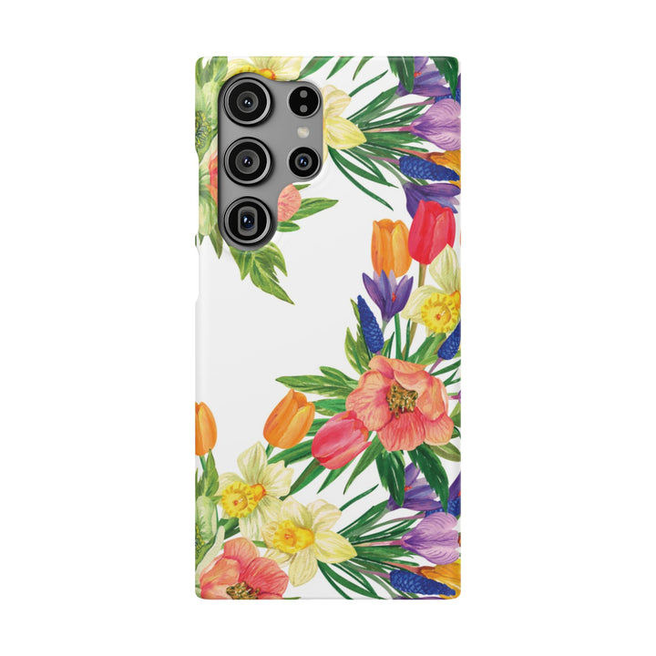 Sleek Snap Spring Summer Flowers Cute Phone Case for iPhone 16 15 14 13 12 11 X Xs Max Xr Pro Plus Samsung Galaxy S24 S23 S22 S21 S20 Ultra