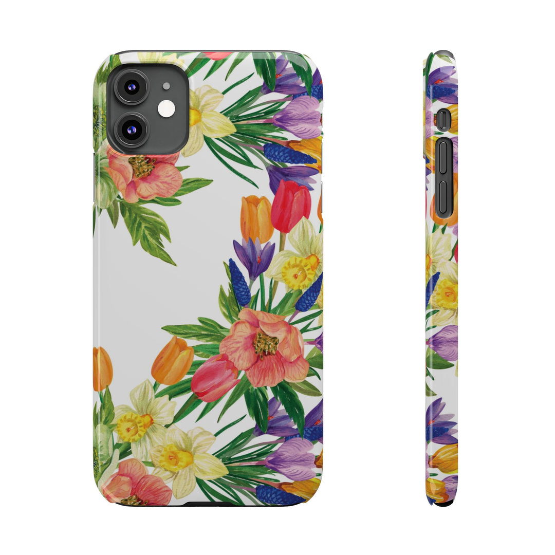 Slim Spring Flowers Gift for Her Cute Phone Cases for Iphone 16 Pro Max | iPhone 15 Case | iPhone 15 Pro Max Case, Iphone 14, 13, 12, 11, 10, 8, 7 - Studio40ParkLane