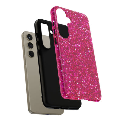 Pink Glitter Cute Phone Case, for IPhone 16 pro Max | Iphone 15, Iphone 14, IPhone 13 Case, 11 8 7, Samsung Galaxy S24, S23, S22, S21, 2 Layer Protection