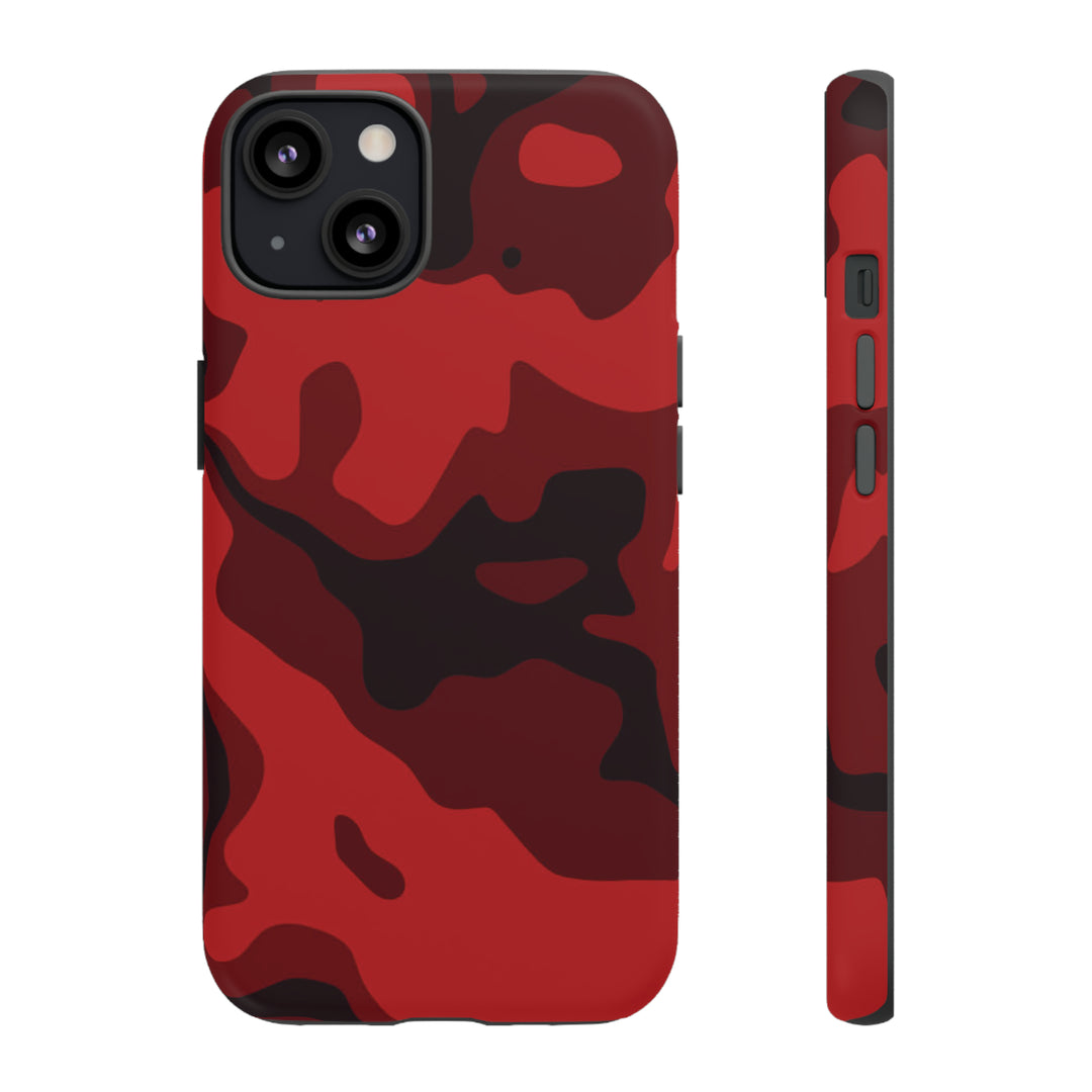 Cool Phone Case | Red Camouflage, For iPhone 15 Case | iPhone 15 Pro Case, Iphone 14 Case, Iphone 14 Pro Max Case, Protective Iphone Case - Studio40ParkLane