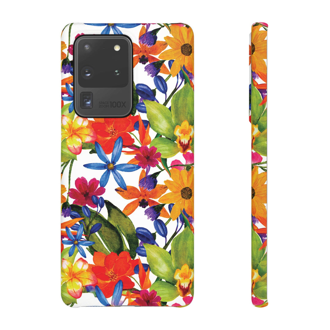 Sleek Snap Colorful Flowers Cute Phone Case for iPhone 16 15 14 13 12 11 X Xs Max Xr Pro Plus Samsung Galaxy S24 S23 S22 S21 S20 Note Ultra