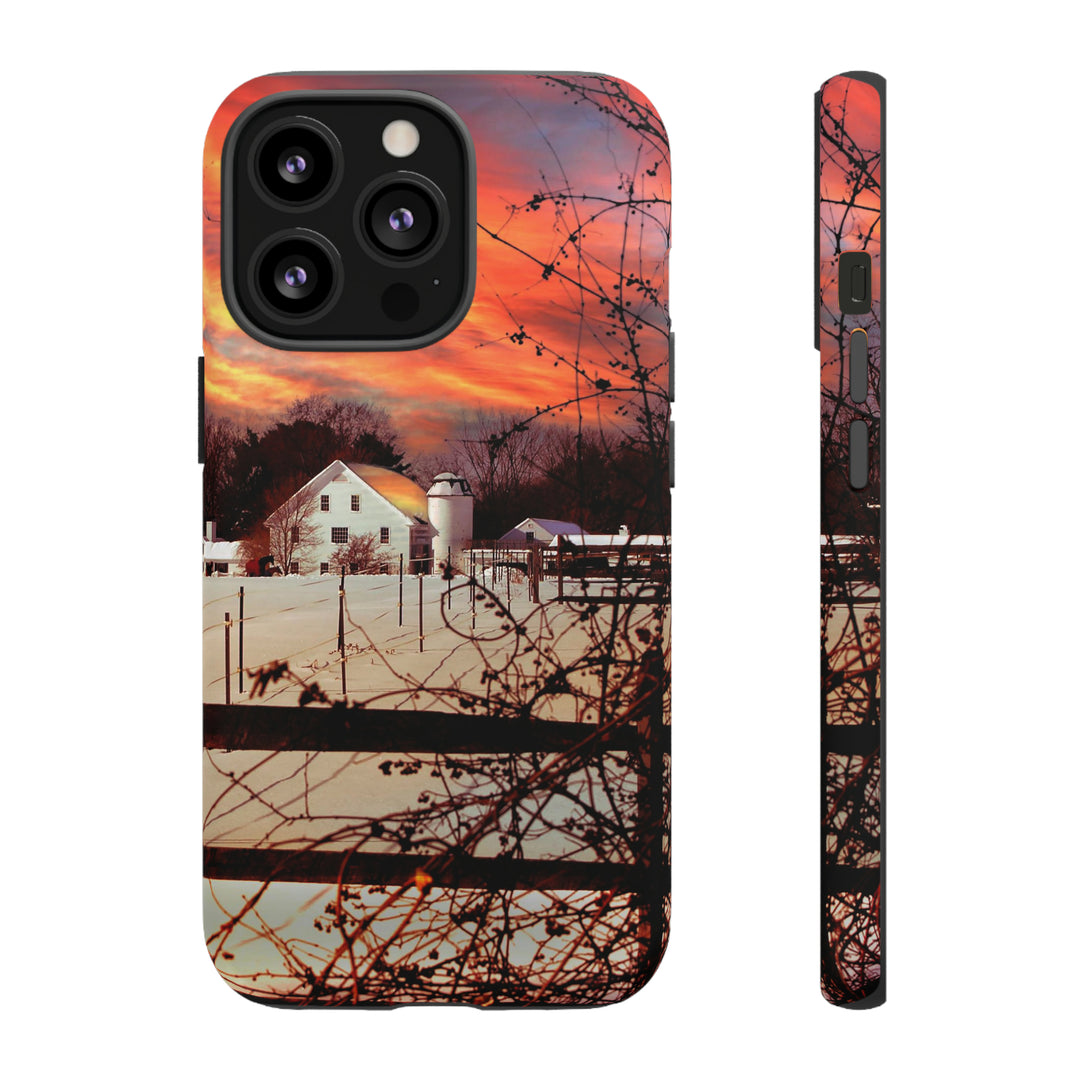 Cool Phone Case | Winter Sunset, For iPhone 15 Case | iPhone 15 Pro Case, Iphone 14 Case, Iphone 14 Pro Max Case, Protective Iphone Case - Studio40ParkLane