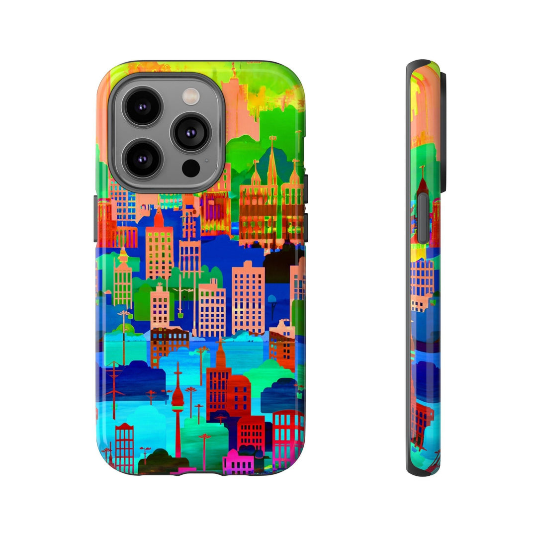 Cute Samsung Case | Cool Iphone Case | Summer City Skyline, Samsung S24, S23, S22, S21, IPhone 15 Case | Iphone 14 Case, Iphone 13 Case - Studio40ParkLane