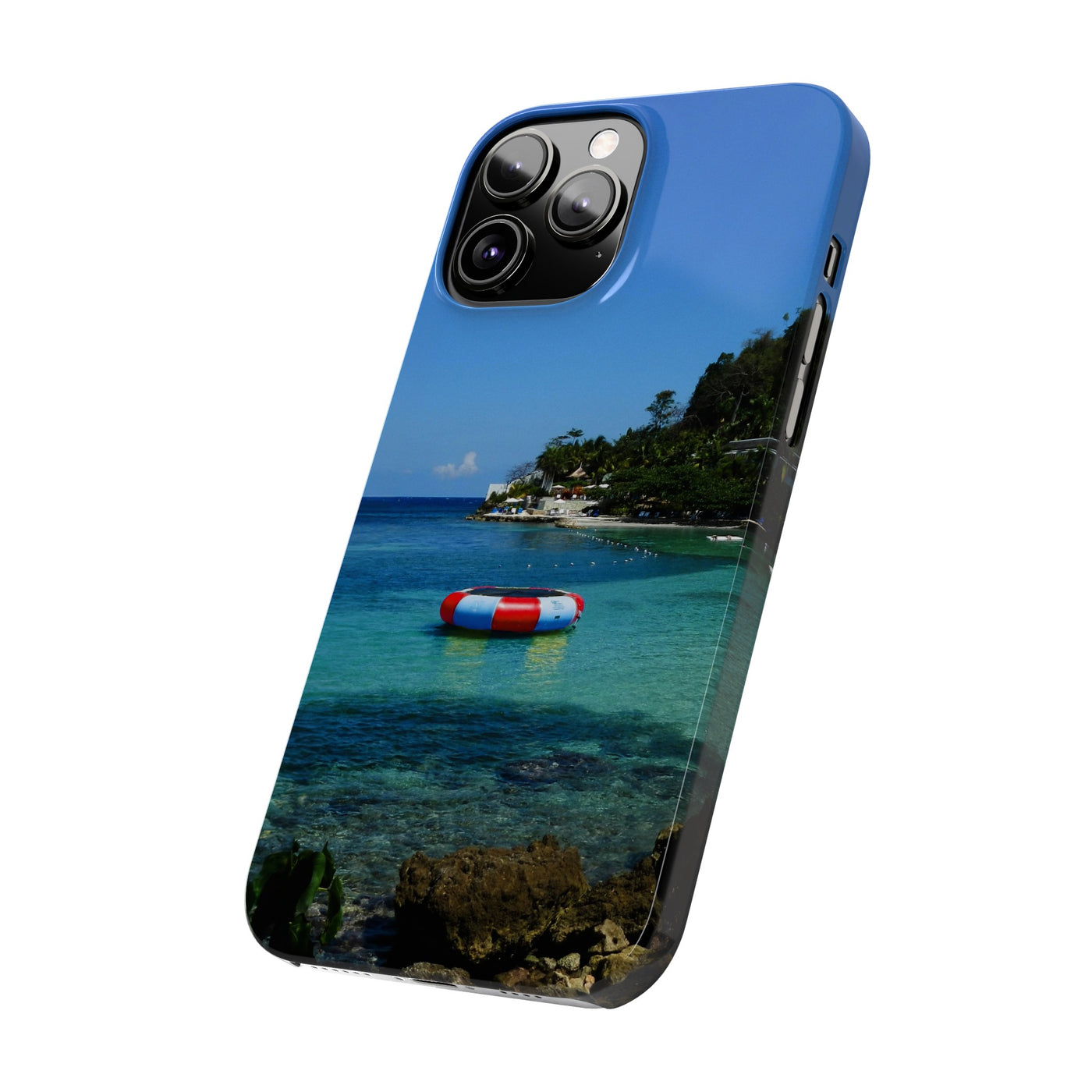 Jamaica Beach Pontoon Slim Cute Phone Cases for Iphone | iPhone 15 Case | iPhone 15 Pro Max Case, Iphone 14, Iphone 14 Pro Max, Iphone 13, 12