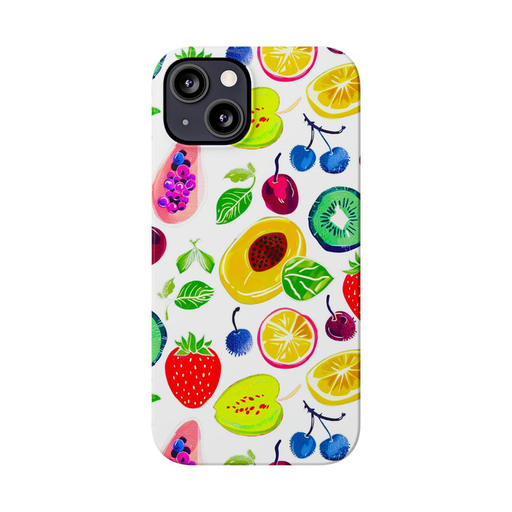 Slim Cute Phone Cases for Iphone | iPhone 15 Case | iPhone 15 Pro Max Case, Iphone 14, Iphone 14 Pro Max, Iphone 13, Summer Fruit Mix - Studio40ParkLane