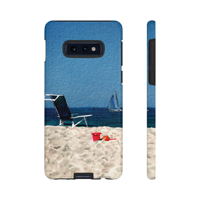 Cute Samsung Case | Cool Iphone Case | Summer Blue Beach Chair, Samsung S24, S23, S22, S21, IPhone 15 Case | Iphone 14 Case, Iphone 13 Case