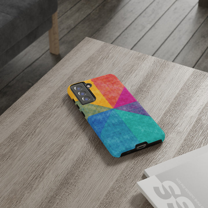 Impact Resistant, Colored Shapes, Cute Phone Cases for Samsung S24, S23, S22, S21, IPhone 15 pro Iphone 14 pro Iphone 13 IPhone 12 Iphone 11 - Studio40ParkLane
