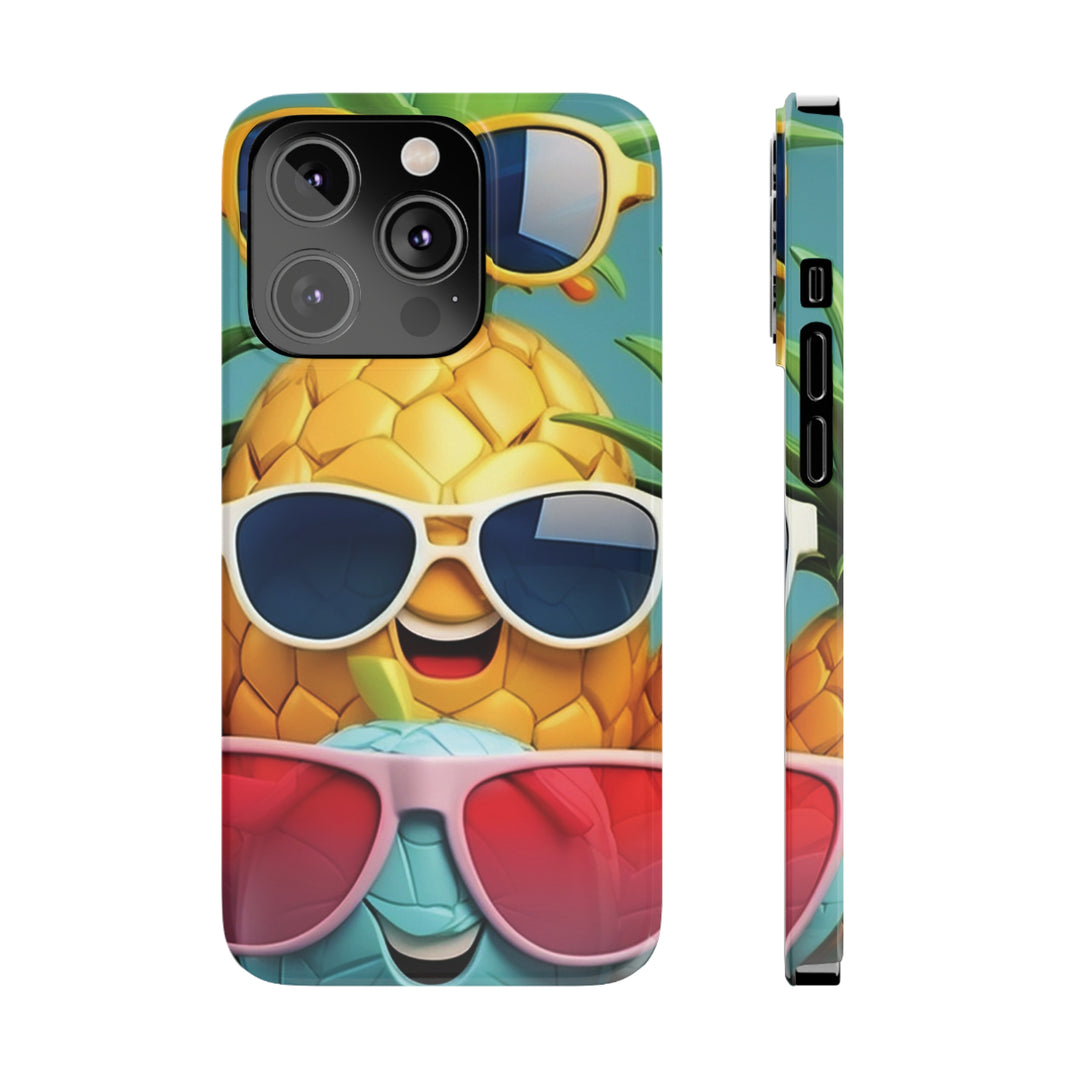 Slim Cute Phone Cases for Iphone - | iPhone 15 Case | iPhone 15 Pro Max Case, Iphone 14 Case, Iphone 14 Pro Max, Iphone 13, Summer Pineapple Fruit - Studio40ParkLane