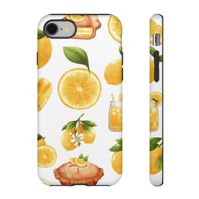 Impact Resistant, Lemon Fruit Pie, Cute Phone Cases for Samsung S24, S23, S22, S21, IPhone 15 pro Iphone 14 pro Iphone 13 IPhone 12 Iphone 11