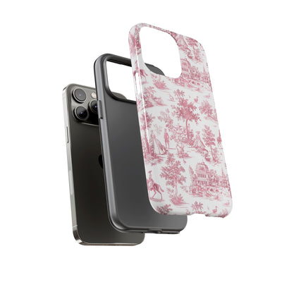 Premium Tough French Toile Gift for Her Cute Phone Cases for Samsung S25, S24, S23, S22, S21 Iphone, 16, 15, 14, 13, 12 Plus Max Pro Ultra - Studio40ParkLane