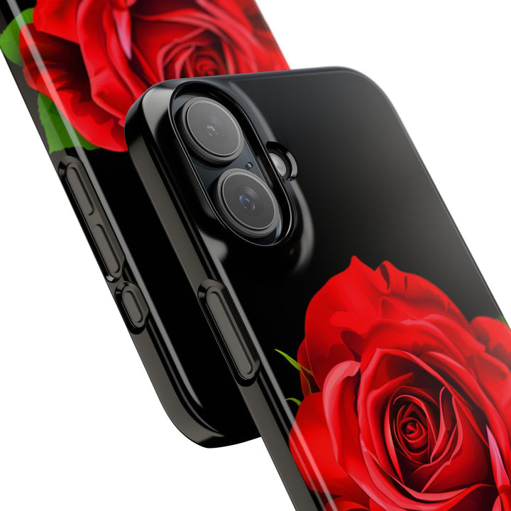 Slim Red Rose Flowers Gift for Her Cute Phone Cases for Iphone 16 Pro Max | iPhone 15 Case | iPhone 15 Pro Max Case, Iphone 14, Iphone 14 Pro Max, Iphone 13 12 11 8 7 - Studio40ParkLane