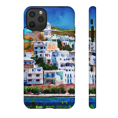 Impact Resistant, Greece House, Cute Phone Cases for Samsung S24, S23, S22, S21, IPhone 15 pro Iphone 14 pro Iphone 13 IPhone 12 Iphone 11