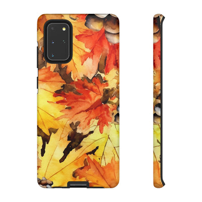 Impact Resistant, Fall Leaves, Cute Phone Cases for Samsung S24, S23, S22, S21, IPhone 15 pro Iphone 14 pro Iphone 13 IPhone 12 Iphone 11