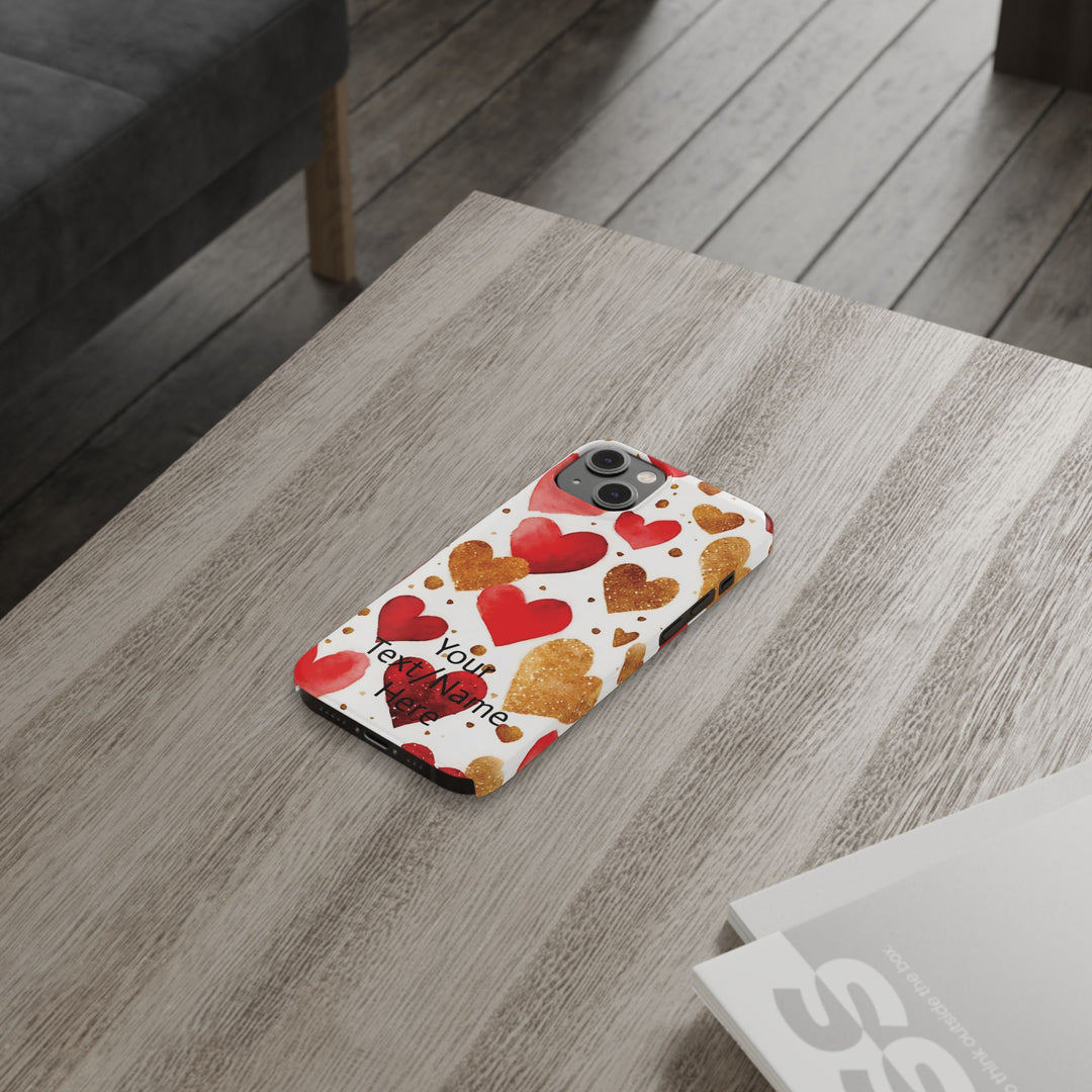 Slim Custom Personalized Valentine Love Gift for Her Cute Phone Cases for Iphone 16 Pro Max | iPhone 15 Case | iPhone 15 Pro Max Case, Iphone 14 - Studio40ParkLane
