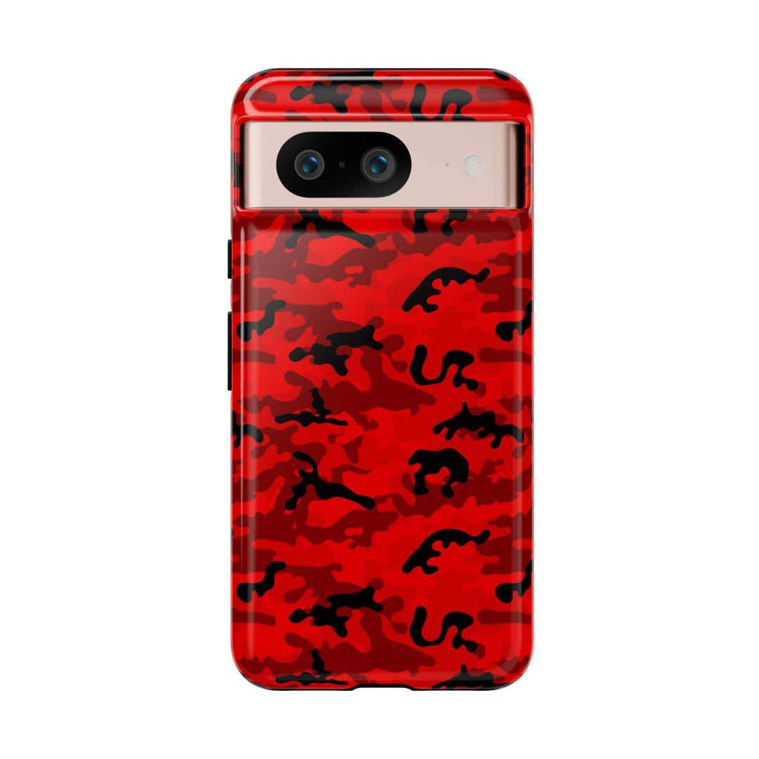 Impact Resistant, Red Camo Camouflage, Cute Phone Cases for Samsung S24, S23, S22, S21, IPhone 15 pro Iphone 14 pro Iphone 13 IPhone 12 Iphone 11 - Studio40ParkLane