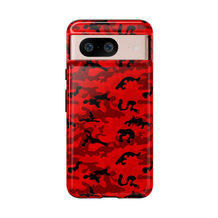 Impact Resistant, Red Camo Camouflage, Cute Phone Cases for Samsung S24, S23, S22, S21, IPhone 15 pro Iphone 14 pro Iphone 13 IPhone 12 Iphone 11 - Studio40ParkLane