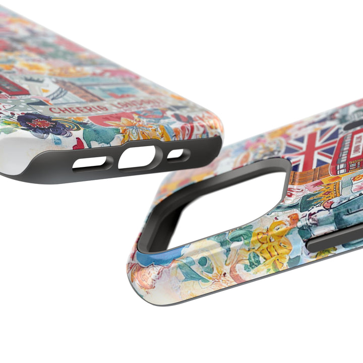London England Coquette Collage Tough Magsafe Cute Phone Cases for Iphone | iPhone 17 Pro Max Case, Iphone 16, Iphone 15 14 13 12 11 10 9 - Studio40ParkLane