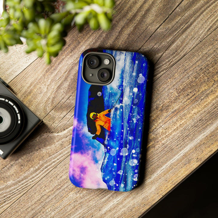 Cute IPhone Case | iPhone 15 Case | iPhone 15 Pro Max Case, Iphone 14 Case, Iphone 14 Pro Max Case IPhone Case for Art Lovers, Skier Mountain - Studio40ParkLane