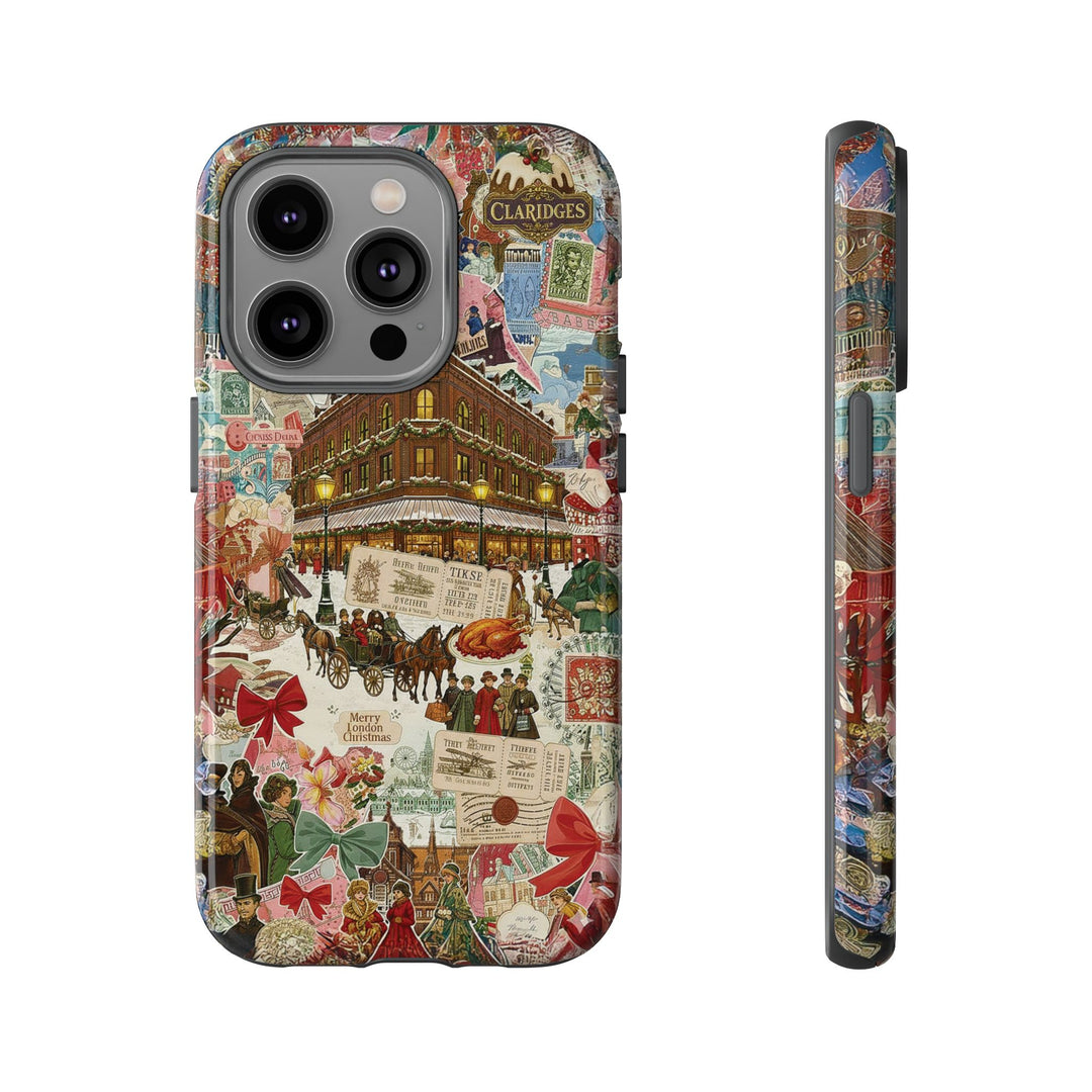 Aesthetic Tough London Coquette Collage Premium Phone Case - For iPhone 17 Pro Max iPhone 16 Pro iPhone 15 Iphone 14 Plus 13 Pro 12 11 10 XR - Studio40ParkLane