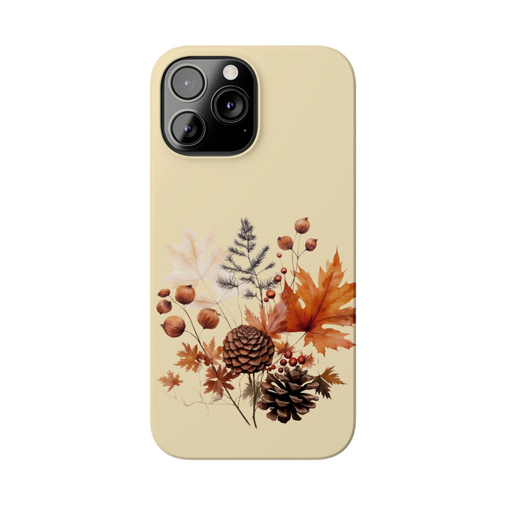 Slim Fall Leaves Foliage Cute Phone Cases for Iphone 16 | iPhone 15 Case | iPhone 15 Pro Max Case, Iphone 14, Iphone 14 Pro Max, Iphone 13, Slim Mom Dad Gift - Studio40ParkLane